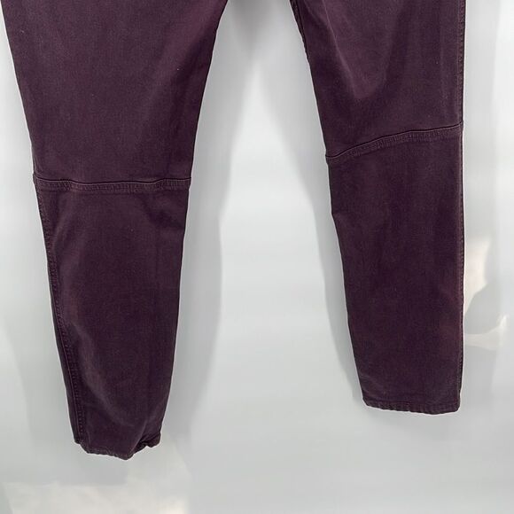 Sanctuary denim purple wine ProMidal ace utility skinny jeans zip pockets 30 EUC - Picture 8 of 12